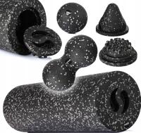 Zestaw Rollerów do Masażu Mięśni 5w1 FIZYO Wałek Duży + Piłka + Duoball EPP