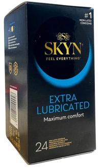 SKYN Extra Lubricated Nielateksowe Prezerwatywy Dodatkowo Nawilżane 24 szt.