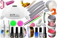 СТАРТОВЫЙ НАБОР ДЛЯ НАРАЩИВАНИЯ НОГТЕЙ С ЛАМПОЙ