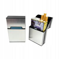 Портсигар коробка для сигарет наперсток нормальный табак чехол-серебро