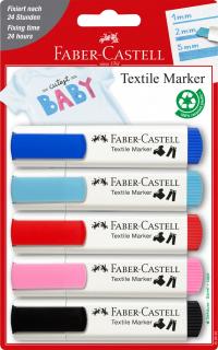 Маркеры для ткани Faber-Castel пастельные 4 цвета