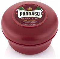 Mydło do golenia w tyglu PRORASO Linia Czerwona 150ml Drzewo Sandałowe