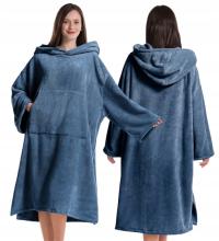 ПОНЧО ПОЛОТЕНЦЕ С КАПЮШОНОМ МОРС НАКИДКА ХАЛАТ ДЛЯ БАССЕЙНА СЕРФИНГ