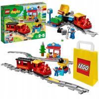 LEGO Duplo 10874 железная дорога Ciuchcia поезд треки свет звук большие строительные блоки