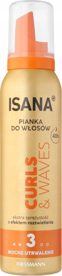 ISANA CURL & WAVES PIANKA DO WŁOSÓW KRĘCONYCH POZIOM UTRWALENIA 3 150 ml
