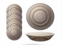 Talerz głęboki 21 cm szkło hartowane 6 szt. Lys Sepia DURALEX
