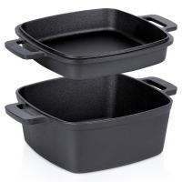 Brytfanna ŻELIWNA brytfanka garnek kociołek naczynie 4,5L + patelnia 2w1