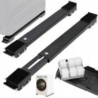 2 SZT TELESKOPOWY PODSTAWA POD LODÓWKA PRALKĘ SUSZARKĘ KÓŁKA Z KÓŁKAMI