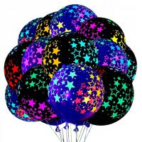 Флуоресцентные воздушные шары светится в темноте УФ неоновый день рождения 10 шт