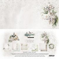 Alchemy of Art - I Believe Zestaw Papierów 30x30cm Komunijny Scrapbooking