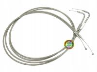 Linki Gazu 120 cm Stal Nierdzewna Otwierająca + Zamykająca do Harley 96-22