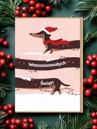 JAMNIK kartka świąteczna prezent dla psiarzy
