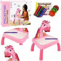 Projektor Rzutnik do Rysowania Stolik Tablica + 24 Slajdy