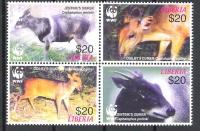 LIBERIA MNH ANIMALS WWF