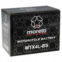 2 × ГЕЛЕВАЯ БАТАРЕЯ MORETTI YTX4L-BS СКУТЕР BARTON