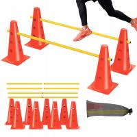 PROFESJONALNE STOŻKI Z OTWORAMI DO ĆWICZEŃ TRENING AGILITY SPORT PRĘDKOSCI