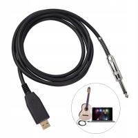 zr-USB Guitar Cable, Guitar Bass to USB Link Connection Cable Adapter