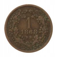 [M29386] Austria 1 krajczar 1868 K.B.