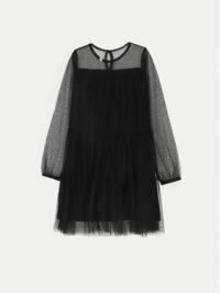 Sukienka dla Dziewczynki Czarna Sukienka Tiulowa w Kropki Coccodrillo Z