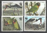 WWF Zambia 1996 Mi 656-659 Czyste **
