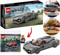 LEGO Speed Champions Pagani Utopia + Zabytkowy Samochód NOWE Dla dziecka