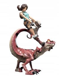 Weta Workshop Figurka Tomb Raider - Lara Croft & Raptor - 25 cm
