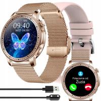 Smartwatch смарт часы женские часы для женщины с меню разговора злотый