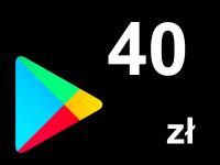 Google Play 40zł Android Karta Podarunkowa
