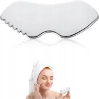 GUA SHA DESKA DO MASAŻU GRZEBIEŃ KRAWĘDŹ ZE STAL NIERDZEWNA