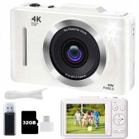 Aparat cyfrowy 64 MP czarny z zoomem 18x i nagrywaniem 4K