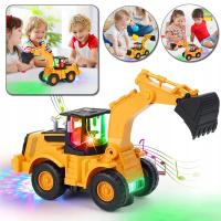 ZABAWKA SAMOJEŻDŻĄCA KOPARKA MUZYKA ŚWIATŁA, KOPARKA ZABAWKA DLA DZIECI