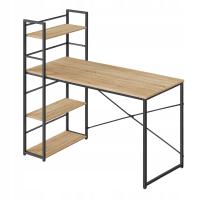 Письменный стол с книжным шкафом MAX 4.0 современный для офисной комнаты Дуб сонома