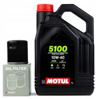 Моторное масло MOTUL 5100 10W40 4L масляный фильтр