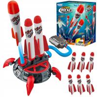 Wyrzutnia Rakiet dla Dzieci Zestaw 6 Piankowych Rakiet Woopie Katapulta 6+