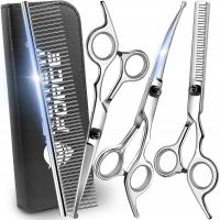 NOŻYCZKI DO STRZYŻENIA Psów Grzebień Fryzjer Psa BARDZO OSTRE TNĄ RÓWNO