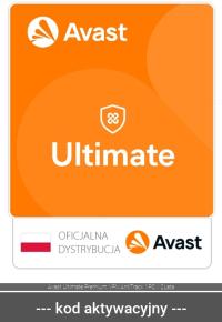 Avast Ultimate Premium VPN AntiTrack 1PC / 2Lata