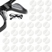 32 PAR PRZEZROCZYSTE NOSKI DO OKULARÓW - ANTYPOŚLIZGOWE I ODCIĄŻAJĄCE