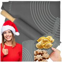 СИЛИКОНОВЫЙ БОЛЬШОЙ КОВРИК XXXL 70X50 СМ СИЛИКОНОВЫЙ РОЛИК ДЛЯ ТЕСТА