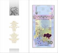 UKRAINA Banknot 50 Hrywien 2024r Jedność ratuje świat P-W137 stan UNC
