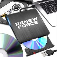 Napęd zewnętrzny Odtwarzacz DVD do Laptopa Płyt CD Nagrywarka Przenośny USB