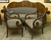 Komplet wypoczynkowy Biedermeier