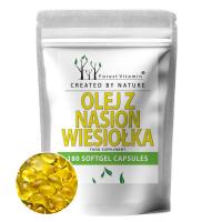 MOCNY OLEJ Z NASION WIESIOŁKA GLA 9% LA 85% + WITAMINA E 180 kapsułek