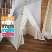 ДЕТСКАЯ ПАЛАТКА ВИГВАМА BOHO POMPONS