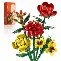 Klocki KWIATY bukiet kwiatów DIY Kwiaty wieczne PREZENT 494 el. 027