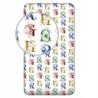 Prześcieradło z gumką bawełna 90x200cm Harry Potter