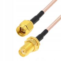 Pigtail SMA gniazdo/ SMA wtyk 20cm RG316
