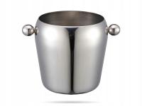 Wiaderko na lód 1 L polerowane stalowe BAREQ