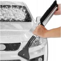 SKROBACZKA SZCZOTKA ZMIOTKA 2W1 TELESKOPOWA SKŁADANA DO AUTA SZYBY ŚNIEGU