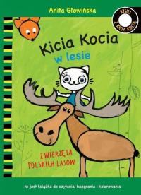KICIA KOCIA W LESIE RYSUJ Z KICIĄ KOCIĄ ZWIERZĘTA
