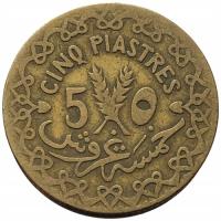 47931. Syria, 5 piastrów, 1933r.